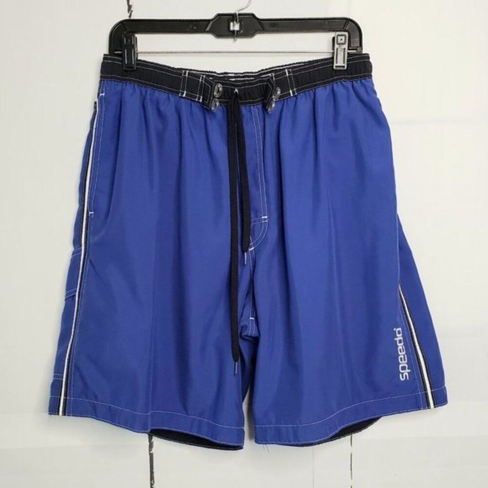 Speedo Trunks Volley Lined Drawstring Swim Board Shorts L